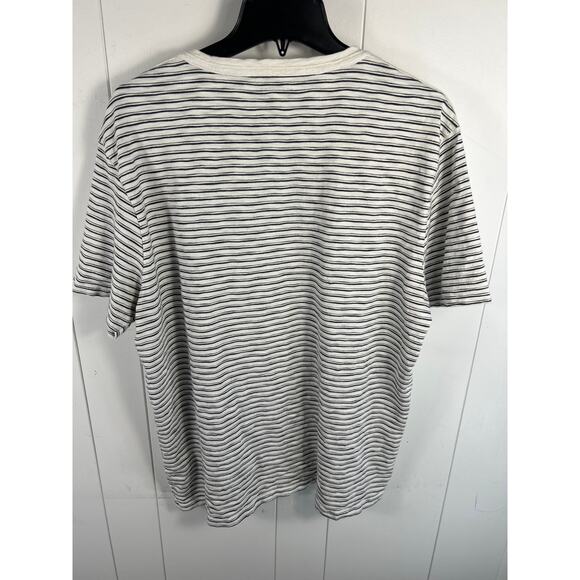 AllSaints Men's Ashton Crewneck T-Shirt in Gray/White Size XXL - Picture 5 of 7